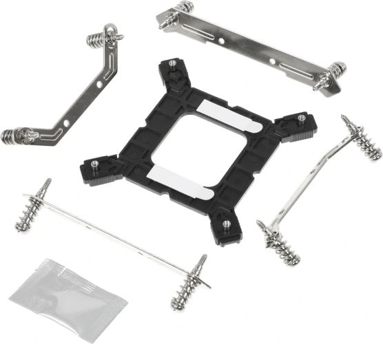 Устройство охлаждения(кулер) Accord ACC-5P12PRO ARGB Soc-AM5/AM4/1200/1700/1851 серебристый/черный 4-pin 31dB Al+Cu 220W 525gr brown box