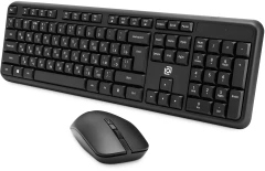 Клавиатура + мышь Оклик S277W клав:черный мышь:черный USB беспроводная Multimedia (2066172)