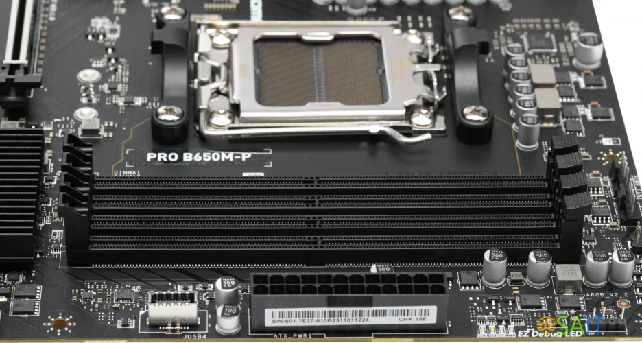 Материнская плата MSI PRO B650M-P SocketAM5 AMD B650 4xDDR5 mATX AC`97 8ch(7.1) 2.5Gg RAID+VGA+HDMI+DP