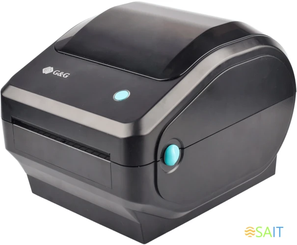 Термопринтер G&G GG-D410 203dpi 152мм/с/USB для печ.накл. черный