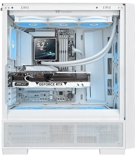 Система водяного охлаждения Thermaltake TH360 V3 Ultra Snow ARGB Soc-AM5/AM4/1200/1700/1851 белый 4-pin 37.8dB Al LCD 365W Ret (CL-W476-PL12SW-A)