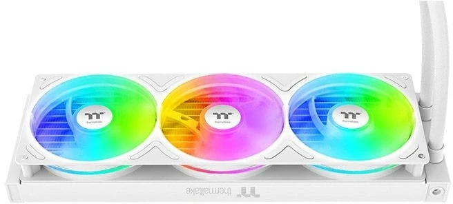 Система водяного охлаждения Thermaltake TH360 V3 Ultra Snow ARGB Soc-AM5/AM4/1200/1700/1851 белый 4-pin 37.8dB Al LCD 365W Ret (CL-W476-PL12SW-A)