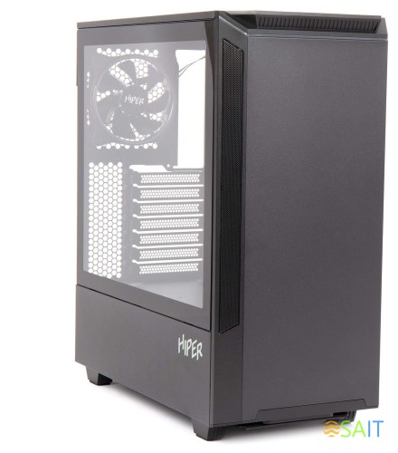 Корпус Hiper PB81 черный без БП ATX 4x120mm 2xUSB2.0 2xUSB3.0 audio bott PSU