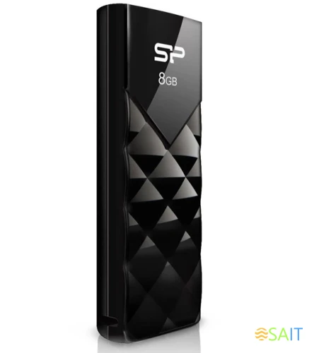 Флеш Диск Silicon Power 8Gb Ultima U03 SP008GBUF2U03V1K USB2.0 черный
