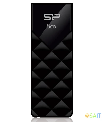 Флеш Диск Silicon Power 8Gb Ultima U03 SP008GBUF2U03V1K USB2.0 черный