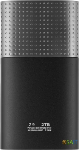 Накопитель SSD Netac USB-C 2000Gb NT01Z9-002T-32BK Z9 1.8" черный