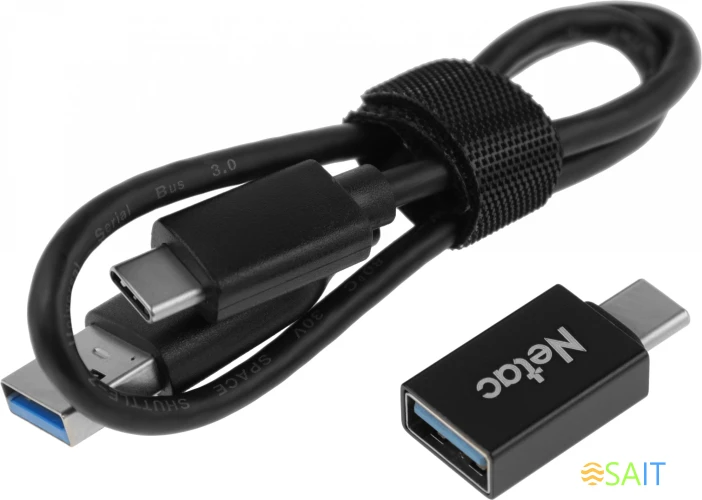 Накопитель SSD Netac USB-C 2000Gb NT01Z9-002T-32BK Z9 1.8" черный