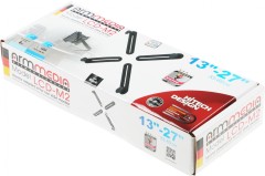 Кронштейн-адаптер для мониторов Arm Media LCD-M2 черный макс.7кг настольный поворот и наклон верт.перемещ.