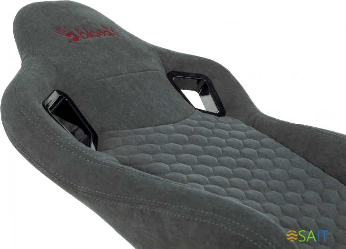 Кресло игровое A4Tech Bloody GC-770 серый соты с подголов. крестов.