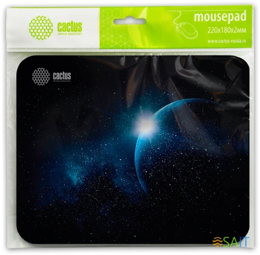 Коврик для мыши Cactus Space рисунок 220x180x2мм (CS-MPC-P04XS)