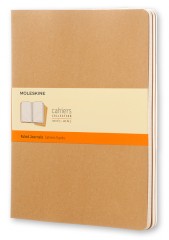 Блокнот Moleskine CAHIER JOURNAL QP421 XLarge 190х250мм обложка картон 120стр. линейка бежевый (3шт)