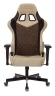 Кресло игровое Zombie VIKING 7 KNIGHT Fabric коричневый/бежевый ткань/эко.кожа с подголов. крестов. металл