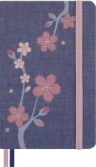Блокнот Moleskine LIMITED EDITION SAKURA LESU08MM710BOX Pocket 90x140мм обложка текстиль 160стр. линейка подар.кор. синий 2025
