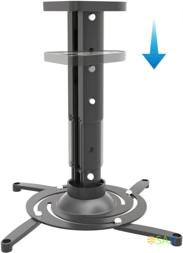 Кронштейн для проектора Cactus CS-VM-PR05M-BK черный макс.10кг потолочный поворот и наклон