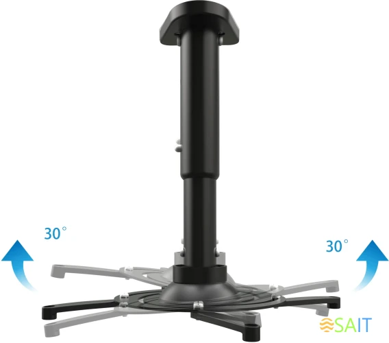 Кронштейн для проектора Cactus CS-VM-PR05M-BK черный макс.10кг потолочный поворот и наклон