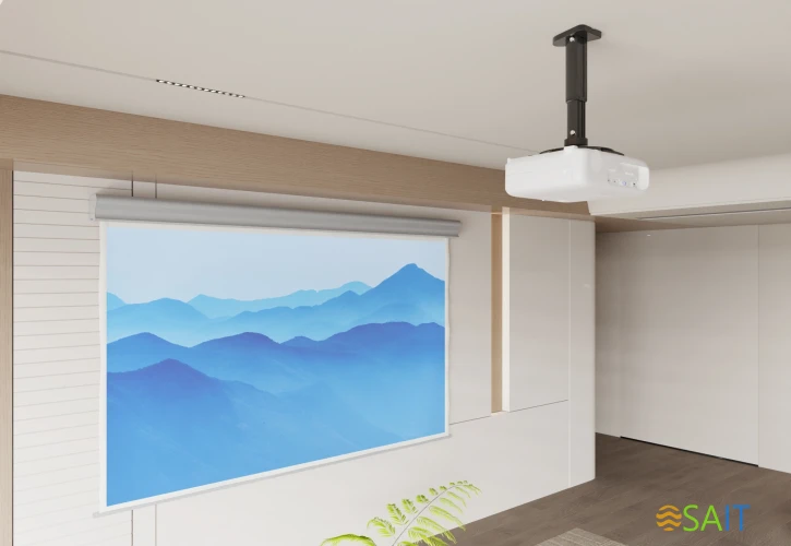 Кронштейн для проектора Cactus CS-VM-PR05M-BK черный макс.10кг потолочный поворот и наклон