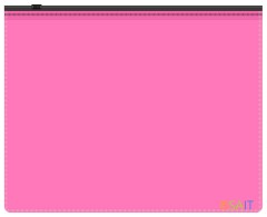 Папка на молнии ZIP Бюрократ Double Neon DNEBPM4APINKBL A4+ полипропилен 0.15мм розовый цвет молнии черный