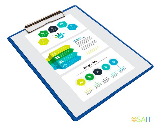 Папка-планшет Бюрократ -PD6004/BLUE A4 пластик 1.2мм синий