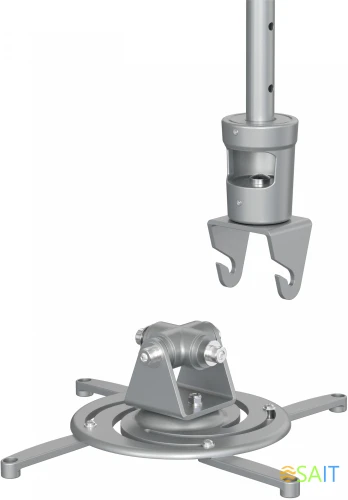 Кронштейн для проектора Cactus CS-VM-PR01L-AL серебристый макс.10кг потолочный поворот и наклон