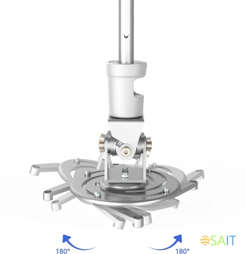 Кронштейн для проектора Cactus CS-VM-PR01L-AL серебристый макс.10кг потолочный поворот и наклон