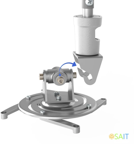 Кронштейн для проектора Cactus CS-VM-PR01L-AL серебристый макс.10кг потолочный поворот и наклон