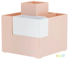 Подставка Deli EZ072PINK Linfini 6отд. для письменных принадлежностей 120x120x123мм розовый