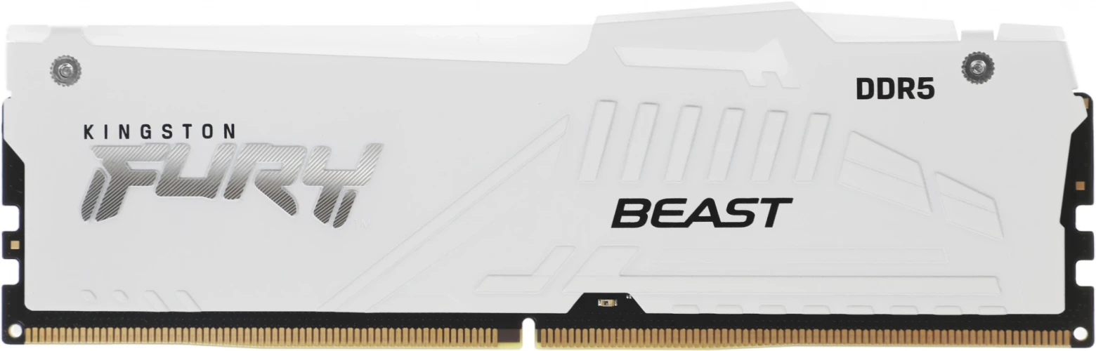 Память DDR5 2x16GB 6000MHz Kingston KF560C36BWE2AK2-32 Fury Beast White Expo RGB RTL PC5-48000 CL36 DIMM 288-pin 1.35В kit single rank с радиатором Ret