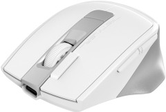 Мышь A4Tech Fstyler FB45CS Air белый/серебристый оптическая 2000dpi silent беспров. BT/Radio USB 7but (FB45CS AIR USB (SILVER WHITE))