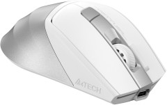 Мышь A4Tech Fstyler FB45CS Air белый/серебристый оптическая 2000dpi silent беспров. BT/Radio USB 7but (FB45CS AIR USB (SILVER WHITE))