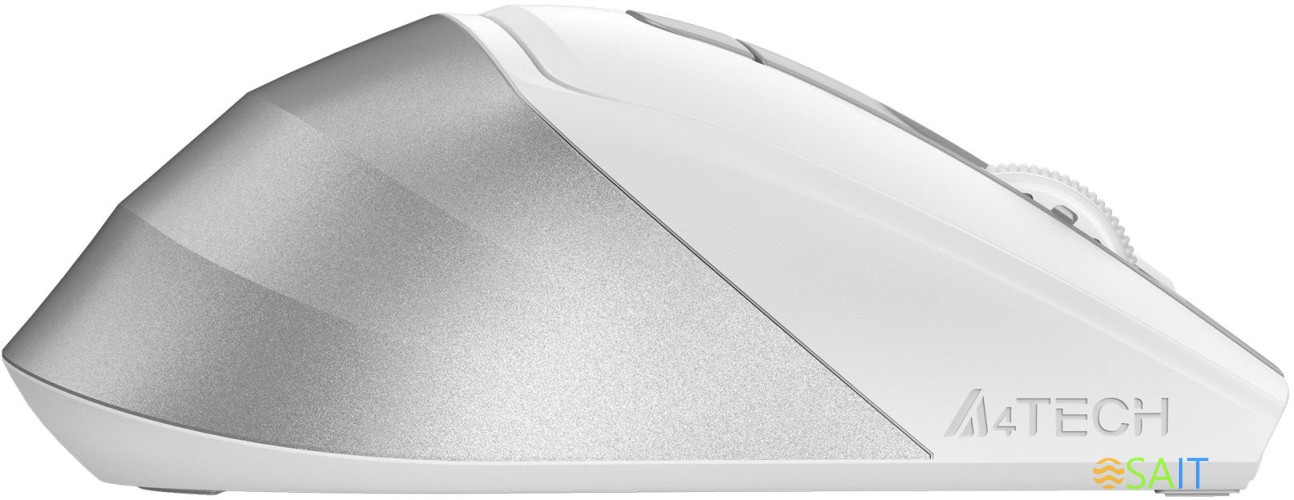 Мышь A4Tech Fstyler FB45CS Air белый/серебристый оптическая 2000dpi silent беспров. BT/Radio USB 7but (FB45CS AIR USB (SILVER WHITE))