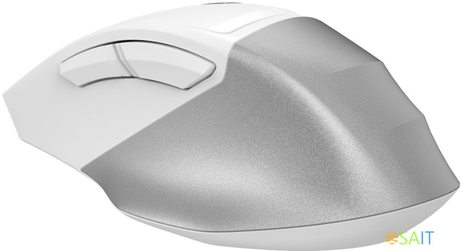 Мышь A4Tech Fstyler FB45CS Air белый/серебристый оптическая 2000dpi silent беспров. BT/Radio USB 7but (FB45CS AIR USB (SILVER WHITE))