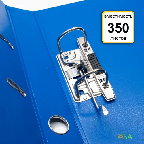 Папка-регистратор Silwerhof A4 50мм двусторон.ПВХ синий мет.окант. сборная (упак.:2шт)