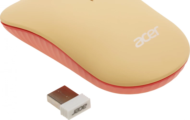 Клавиатура + мышь Acer OCC205 клав:розовый/бежевый мышь:розовый/бежевый USB беспроводная slim Multimedia (ZL.ACCEE.00F)