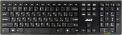 Клавиатура Acer OKR020 черный USB беспроводная slim Multimedia (ZL.KBDEE.004)