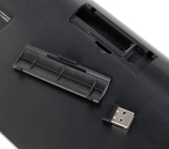 Клавиатура Acer OKR020 черный USB беспроводная slim Multimedia (ZL.KBDEE.004)