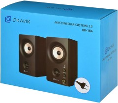 Колонки Оклик OK-164 2.0 черный 30Вт