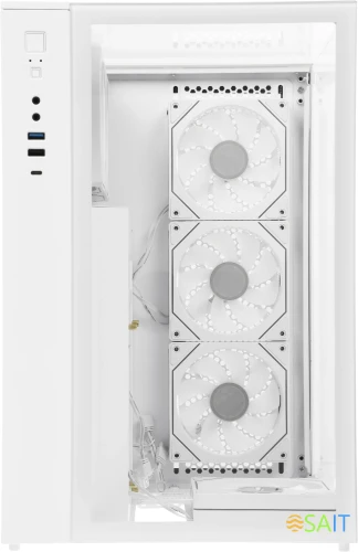 Корпус Formula Crystal Z9ML Floe белый без БП mATX 1xUSB3.0 1xUSB3.1 audio bott PSU