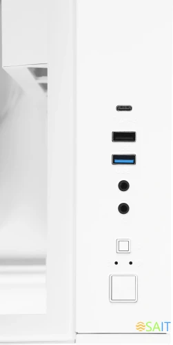 Корпус Formula Crystal Z9ML Floe белый без БП mATX 1xUSB3.0 1xUSB3.1 audio bott PSU