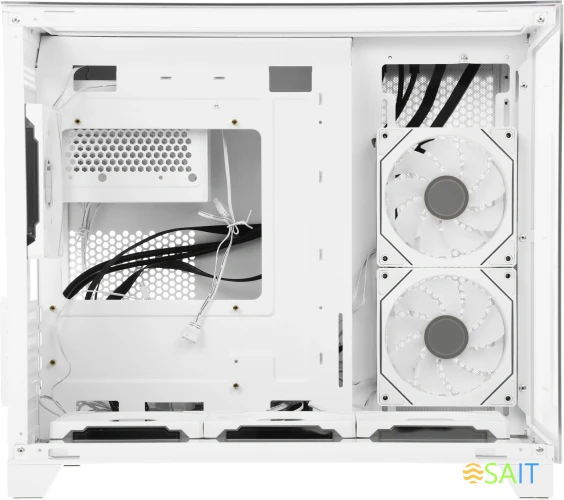 Корпус Formula Crystal Z9ML Floe белый без БП mATX 1xUSB3.0 1xUSB3.1 audio bott PSU