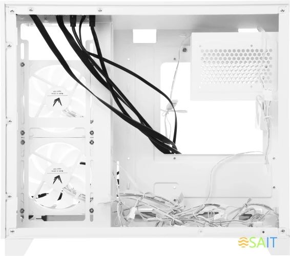 Корпус Formula Crystal Z9ML Floe белый без БП mATX 1xUSB3.0 1xUSB3.1 audio bott PSU