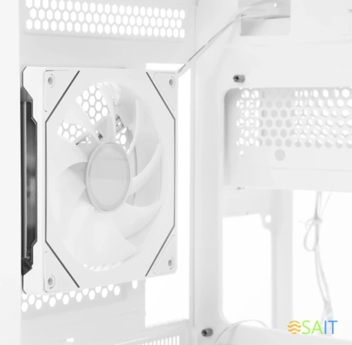 Корпус Formula Crystal Z9ML Floe белый без БП mATX 1xUSB3.0 1xUSB3.1 audio bott PSU