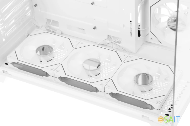 Корпус Formula Crystal Z9ML Floe белый без БП mATX 1xUSB3.0 1xUSB3.1 audio bott PSU