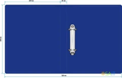 Папка на 2-х кольцах Silwerhof Eco A4 пластик 0.5мм кор.30мм синий