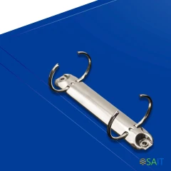 Папка на 2-х кольцах Silwerhof Eco A4 пластик 0.5мм кор.30мм синий