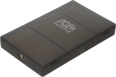 Внешний корпус для HDD/SSD AgeStar SUBCP1 SATA USB2.0 пластик черный 2.5"