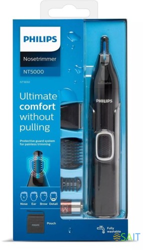 Триммер Philips NT5650/16 черный (насадок в компл:4шт)