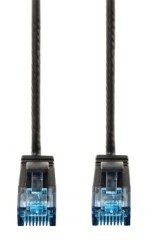 Патч-корд Hama Slim-Flexible UTP 4 пары cat.6 1.5м черный RJ-45 (m)-RJ-45 (m) (00135777)