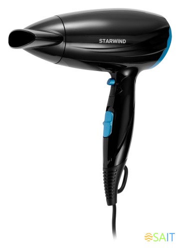 Фен Starwind SHD 7066 1600Вт черный/синий