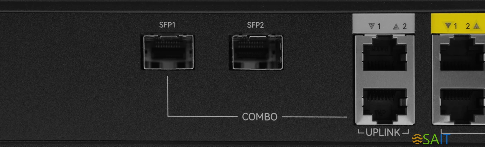 Коммутатор Netis P124GH (L2) 24x100Мбит/с 2x1Гбит/с 1xКомбо(1000BASE-T/SFP) 1SFP 24PoE 24PoE+ 360W неуправляемый