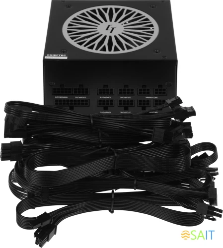 Блок питания Chieftec ATX 650W PowerUp GPX-650FC 80+ gold (20+4pin) APFC 120mm fan 9xSATA Cab Manag RTL